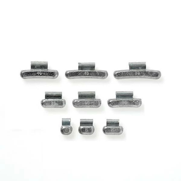 バランスウエイト 打込みウエイト 純正アルミホイール用 50個入 (10g~50g 5g刻み) (鉛製)
