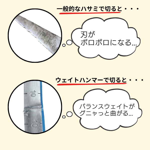 ウエイトカッター (バランスウェイト切断工具)