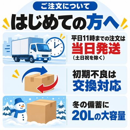 ウォッシャー液 業務用 20L 寒冷地用 ジョイフル J-56【-30℃対応・希釈OK】