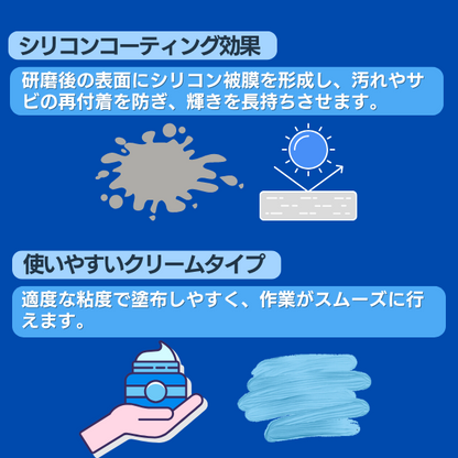 ブルーマジック メタルポリッシュクリーム 549g (金属用研磨剤)