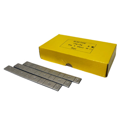 バランスウエイト 鉛製 10+5g刻み 3kg(60g×50本) 貼り付け板ウェイト アルミホイール用